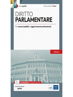 cover image of Diritto parlamentare